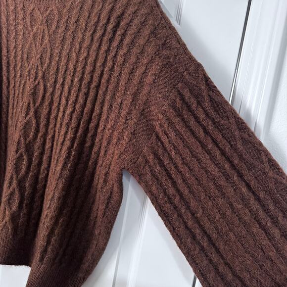 Vince Camuto Toasted Cable Knit Mock Neck Sweater - XL - Picture 9 of 9